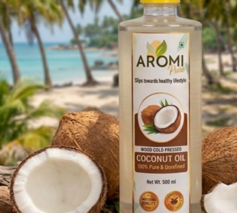 Coconut Oil (1L) – Wood Cold Pressed – Aromi Pure
